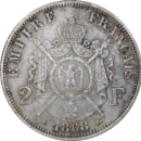 2 francs 1868 A Napoléon III - Revers