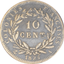 10 centimes Charles X Colonies françaises 1825 A - Revers