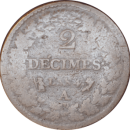 2 décimes AN 4 1795 A Dupré - Revers