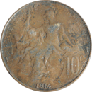 10 centimes 1914 A Daniel Dupuis - Revers