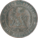 10 centimes 1856 B Napoléon III - Revers