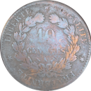 10 centimes 1889 A Cérès - Revers